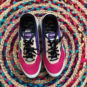 Colorful Puma sneakers